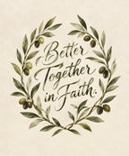 Better Together in Faith. blanket, full design