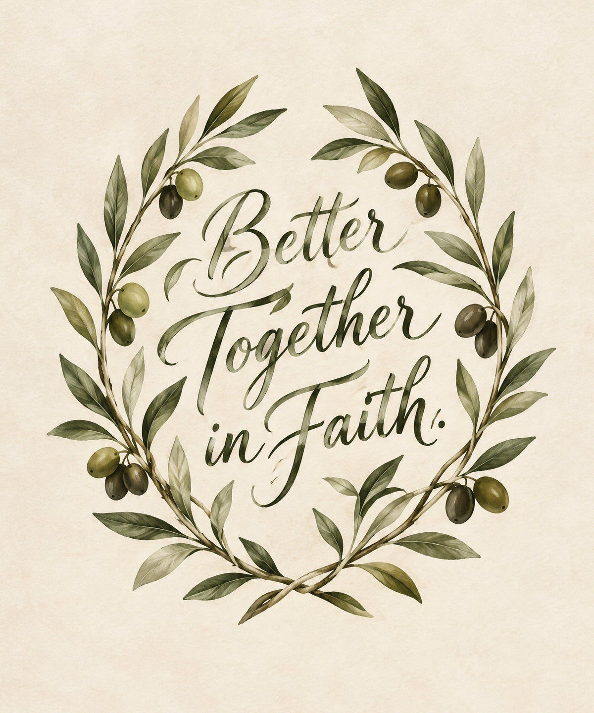 Better Together in Faith. blanket, full design