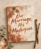 Our Marriage, His Masterpiece. blanket, full design