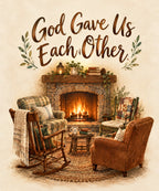 God Gave Us Each Other. blanket, full design
