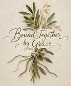 Bound Together by Grace. blanket, full design