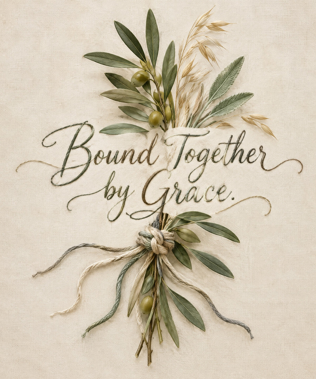 Bound Together by Grace. blanket, full design