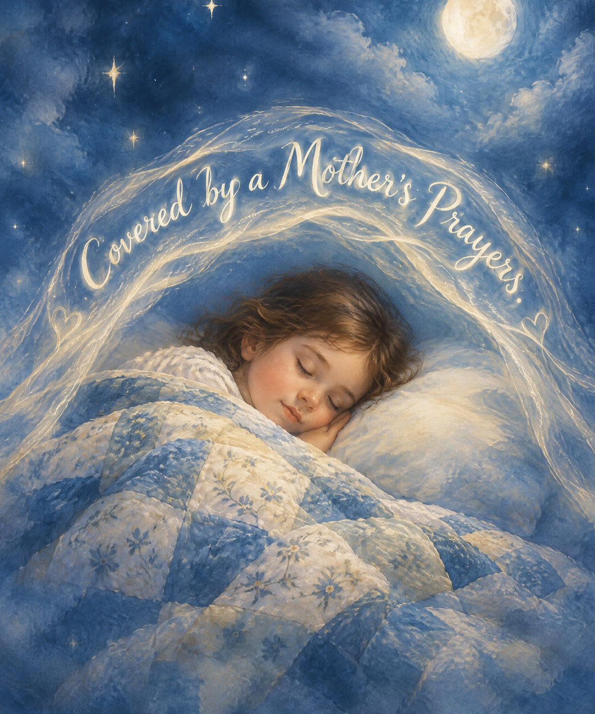Covered by a Mother’s Prayers. blanket, full design