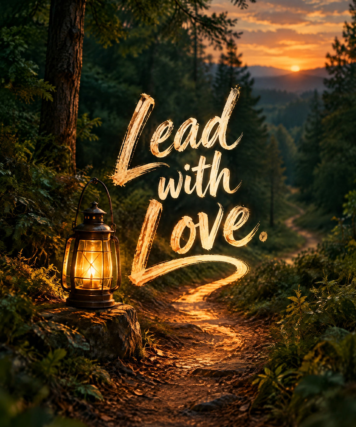 Lead with Love. blanket, full design