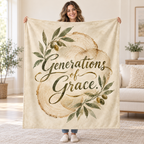 Generations of Grace. blanket, held open