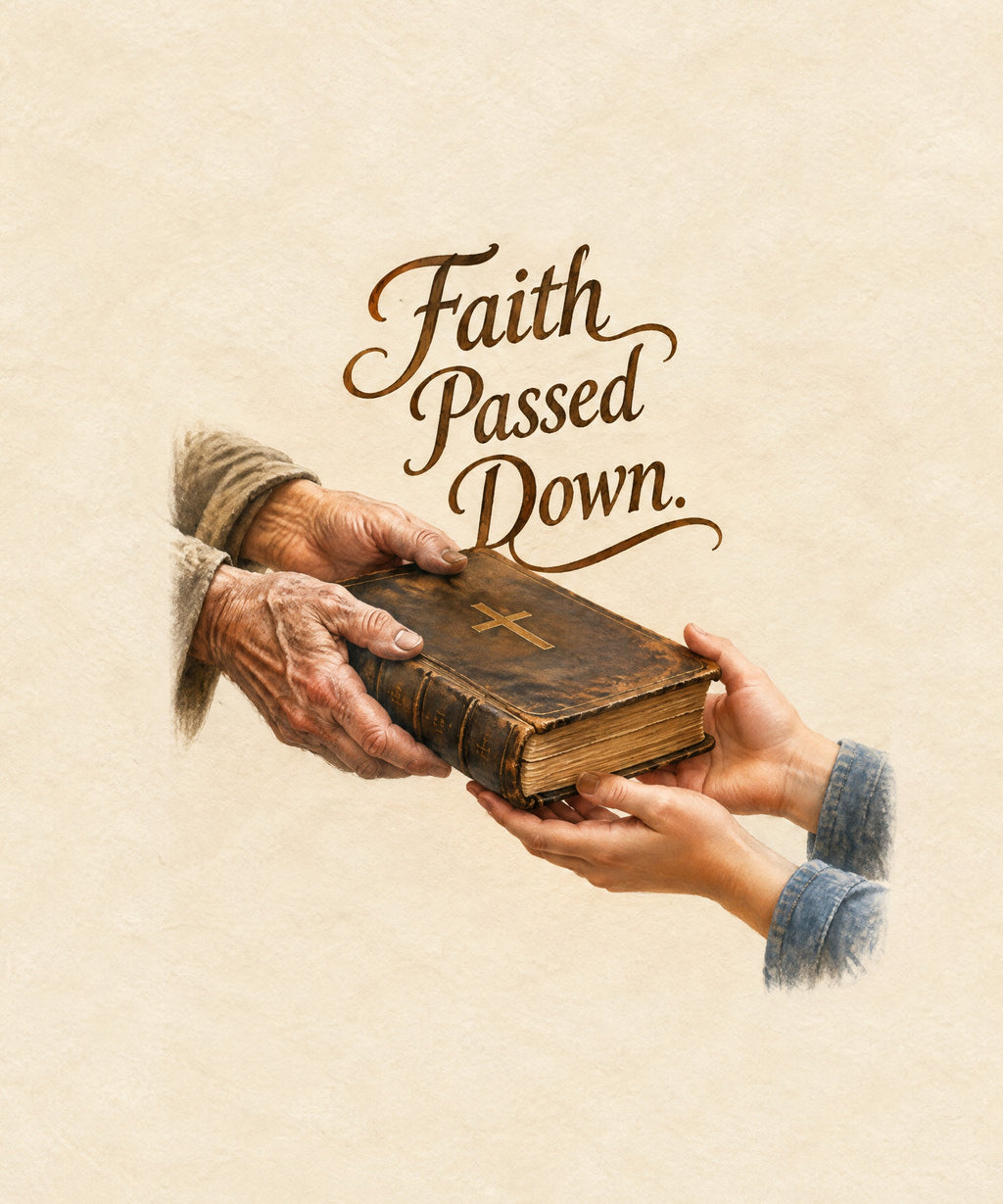 Faith Passed Down. blanket, full design