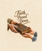 Faith Passed Down. blanket, full design