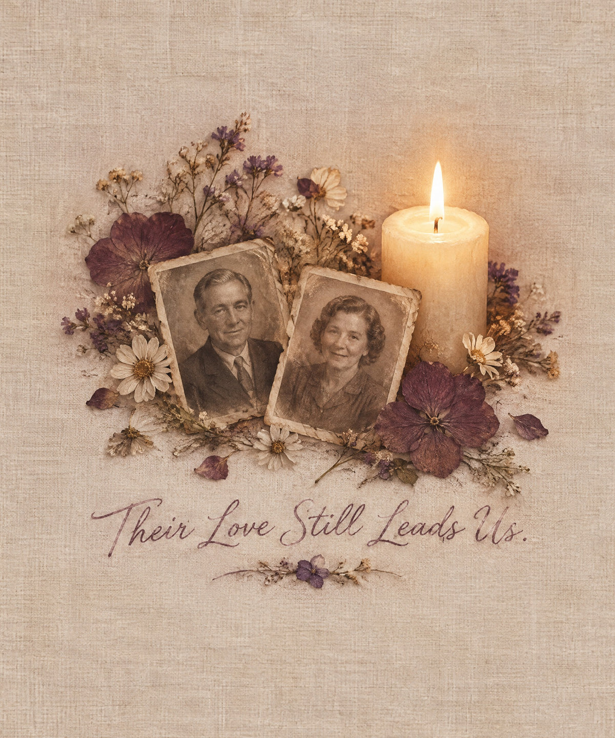 Their Love Still Leads Us. blanket, full design
