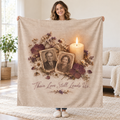 Their Love Still Leads Us. blanket, held open