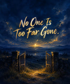 No One Is Too Far Gone. blanket, full design