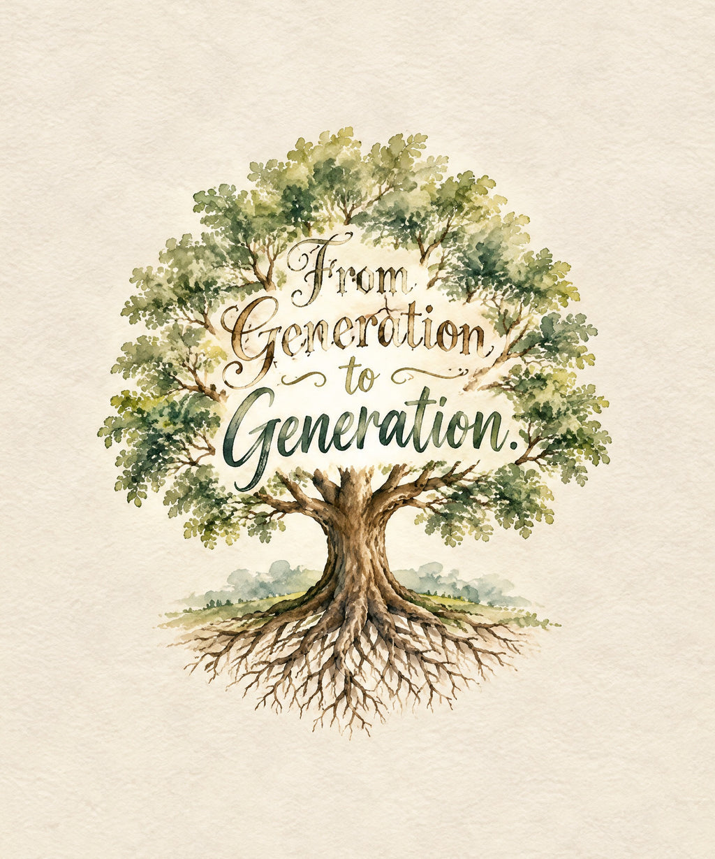 From Generation to Generation. blanket, full design
