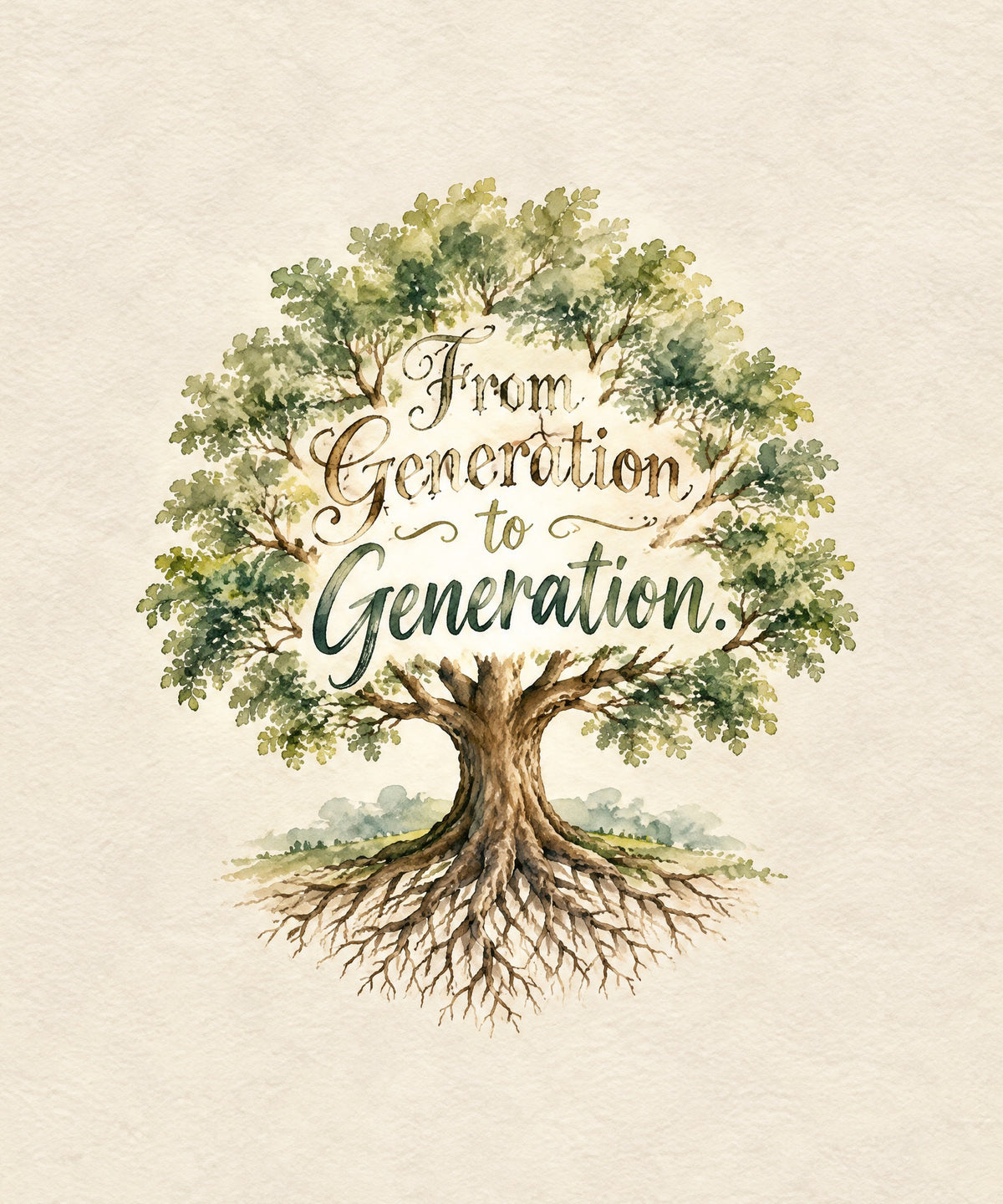 From Generation to Generation. blanket, full design