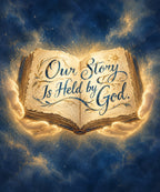 Our Story Is Held by God. blanket, full design