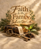 Faith Is the Family Inheritance. blanket, full design
