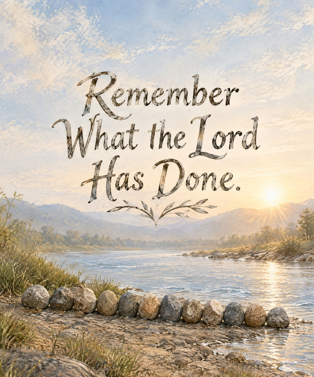 Remember What the Lord Has Done. blanket, full design