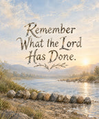 Remember What the Lord Has Done. blanket, full design