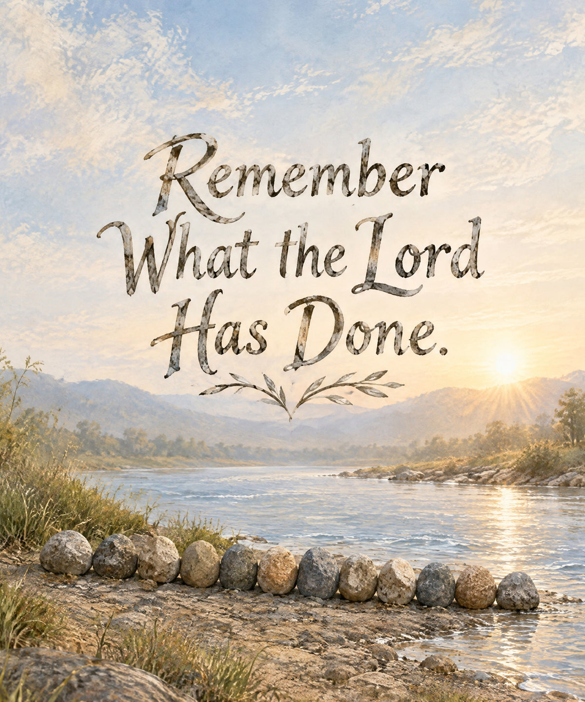 Remember What the Lord Has Done. blanket, full design