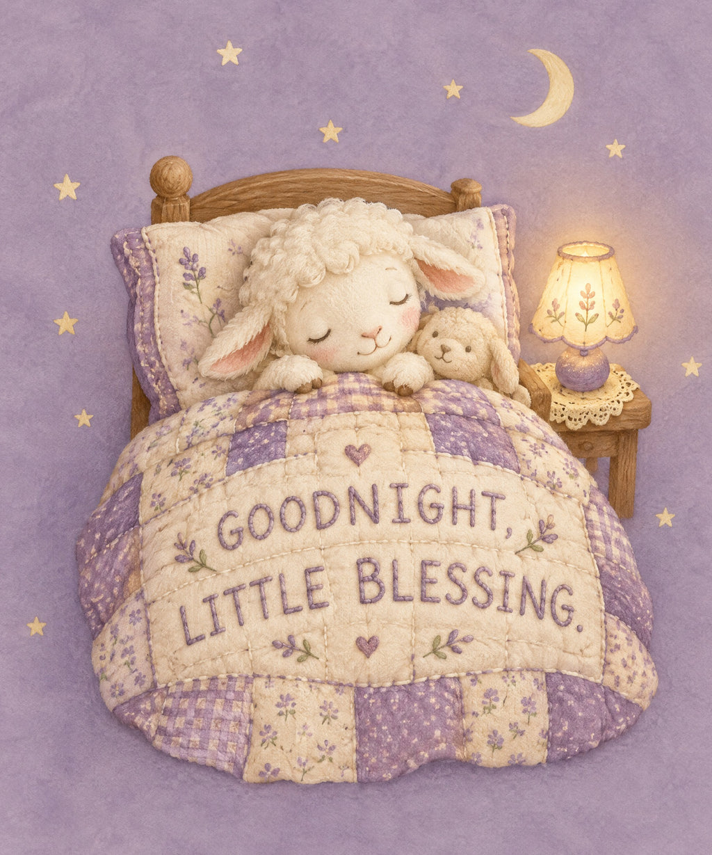 Goodnight, Little Blessing. blanket, full design
