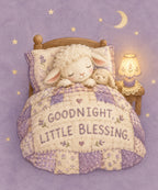 Goodnight, Little Blessing. blanket, full design