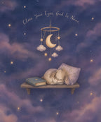 Close Your Eyes, God Is Near. blanket, full design