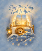 Sleep Peacefully, God Is Here. blanket, full design