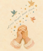 Little Prayers Reach Heaven. blanket, full design