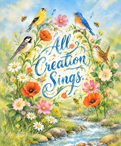 All Creation Sings. blanket, full design
