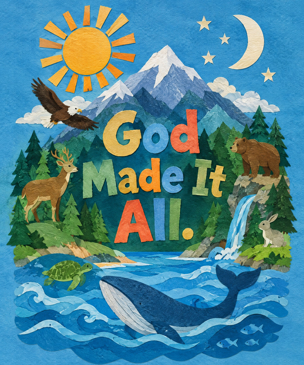 God Made It All. blanket, full design