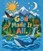 God Made It All. blanket, full design