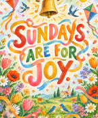 Sundays Are for Joy. blanket, full design