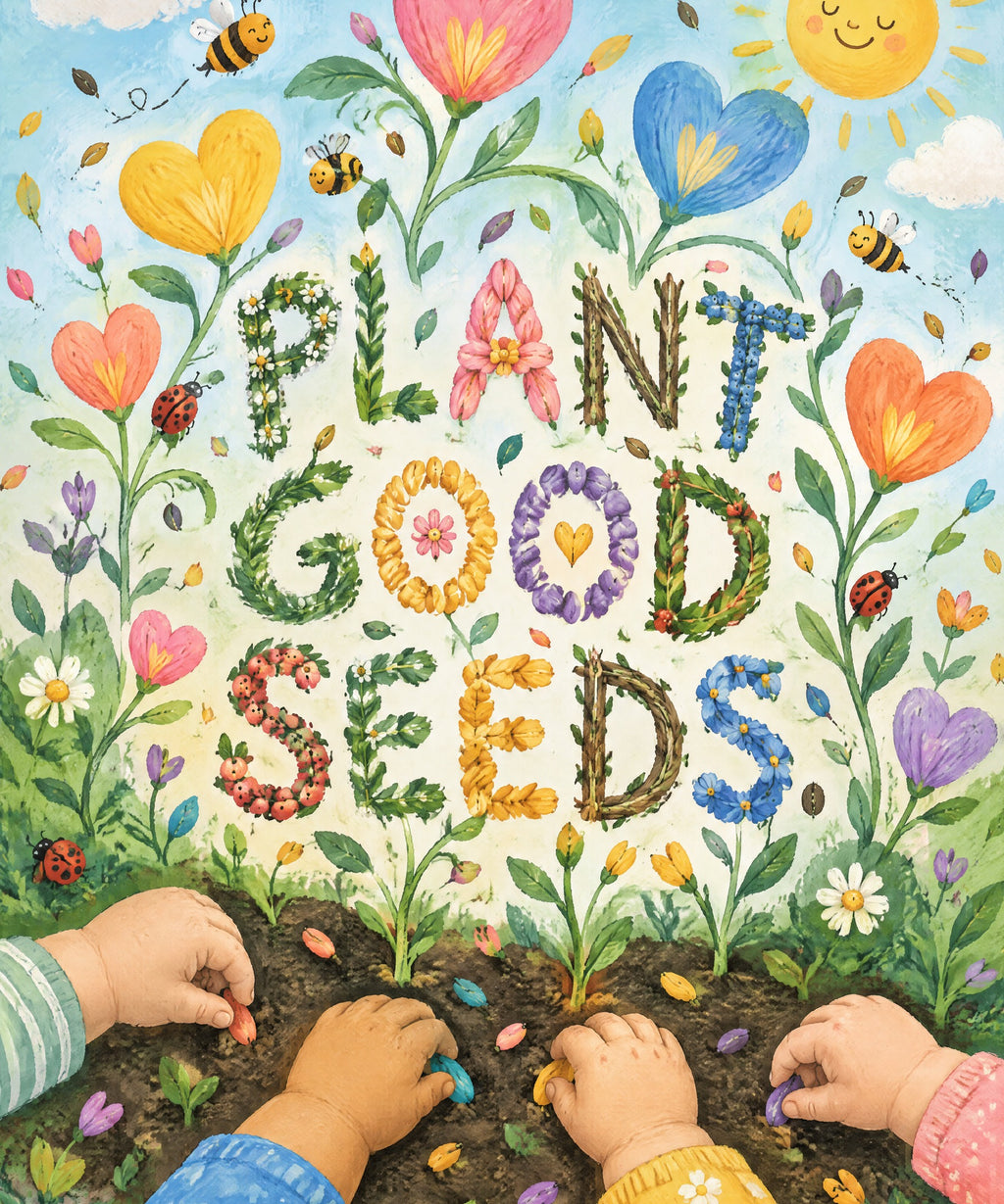 Plant Good Seeds. blanket, full design