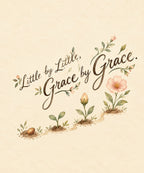 Little by Little, Grace by Grace. blanket, full design
