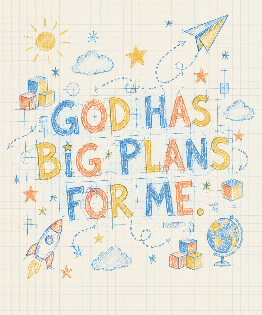 God Has Big Plans for Me. blanket, full design
