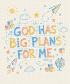 God Has Big Plans for Me. blanket, full design