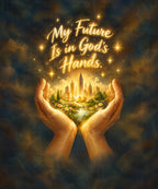 My Future Is in God's Hands. blanket, full design