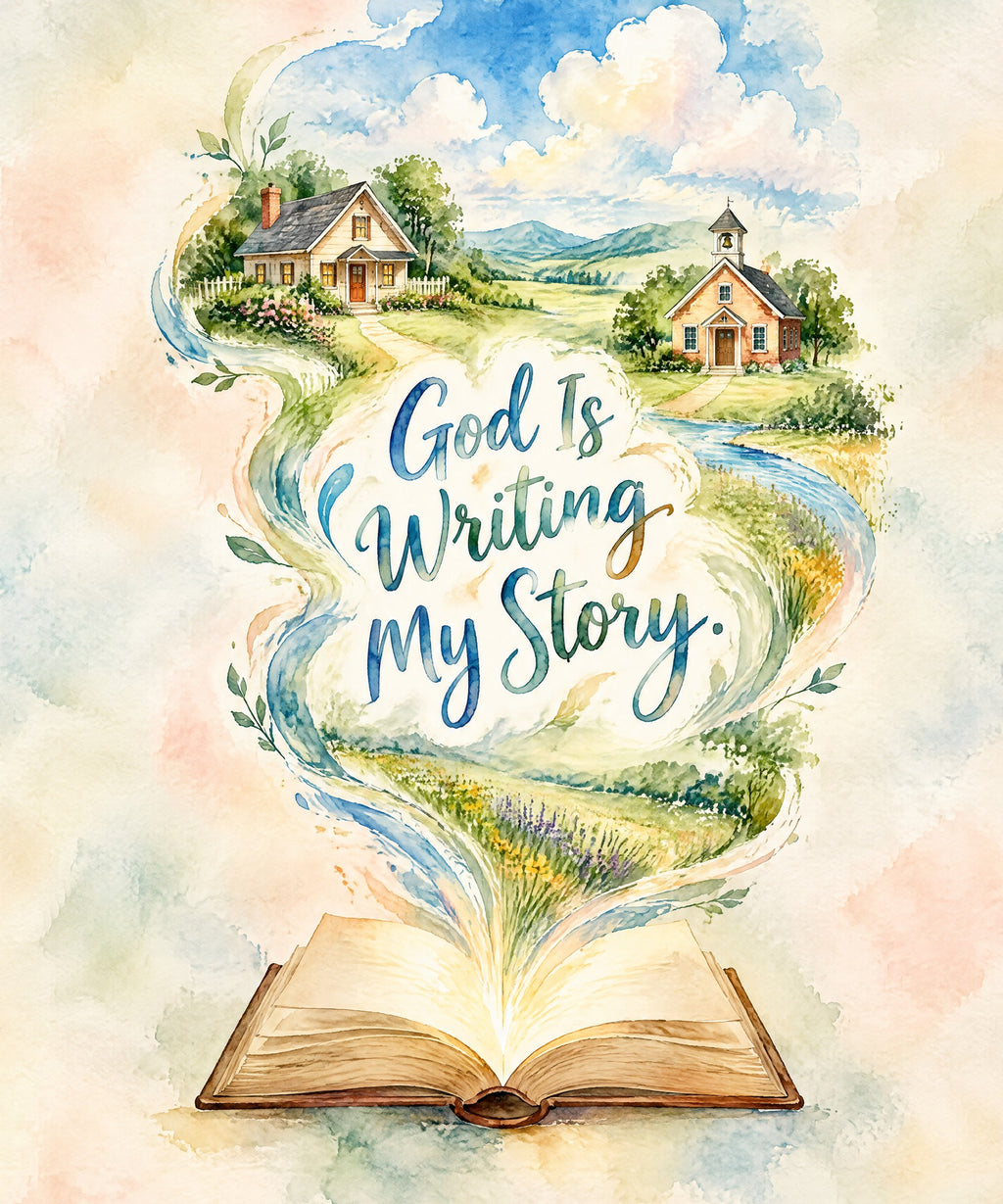 God Is Writing My Story. blanket, full design