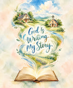 God Is Writing My Story. blanket, full design