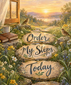 Order My Steps Today. blanket, full design