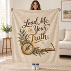 Lead Me in Your Truth. blanket, held open