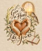 Give Me a Heart Like Yours. blanket, full design