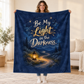 Be My Light in the Darkness. blanket, held open