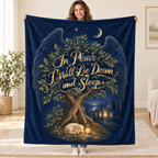 In Peace I Will Lie Down and Sleep. blanket, held open