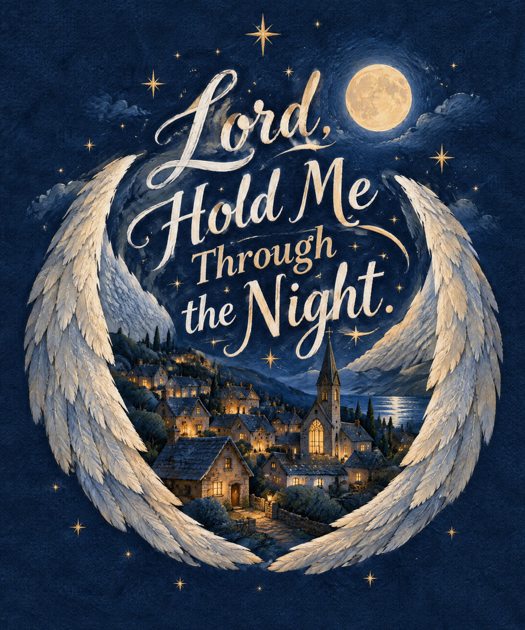 Lord, Hold Me Through the Night. blanket, full design