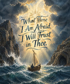 What Time I Am Afraid, I Will Trust in Thee. blanket, full design