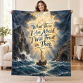 What Time I Am Afraid, I Will Trust in Thee. blanket, held open