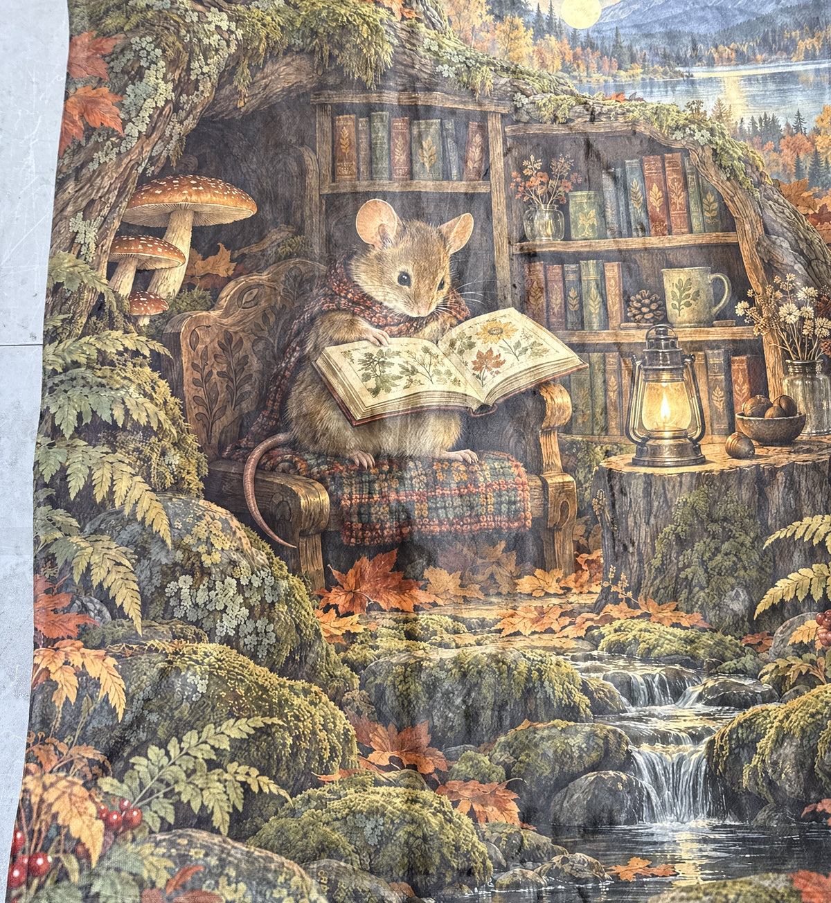 Actual printed blanket, unedited photo